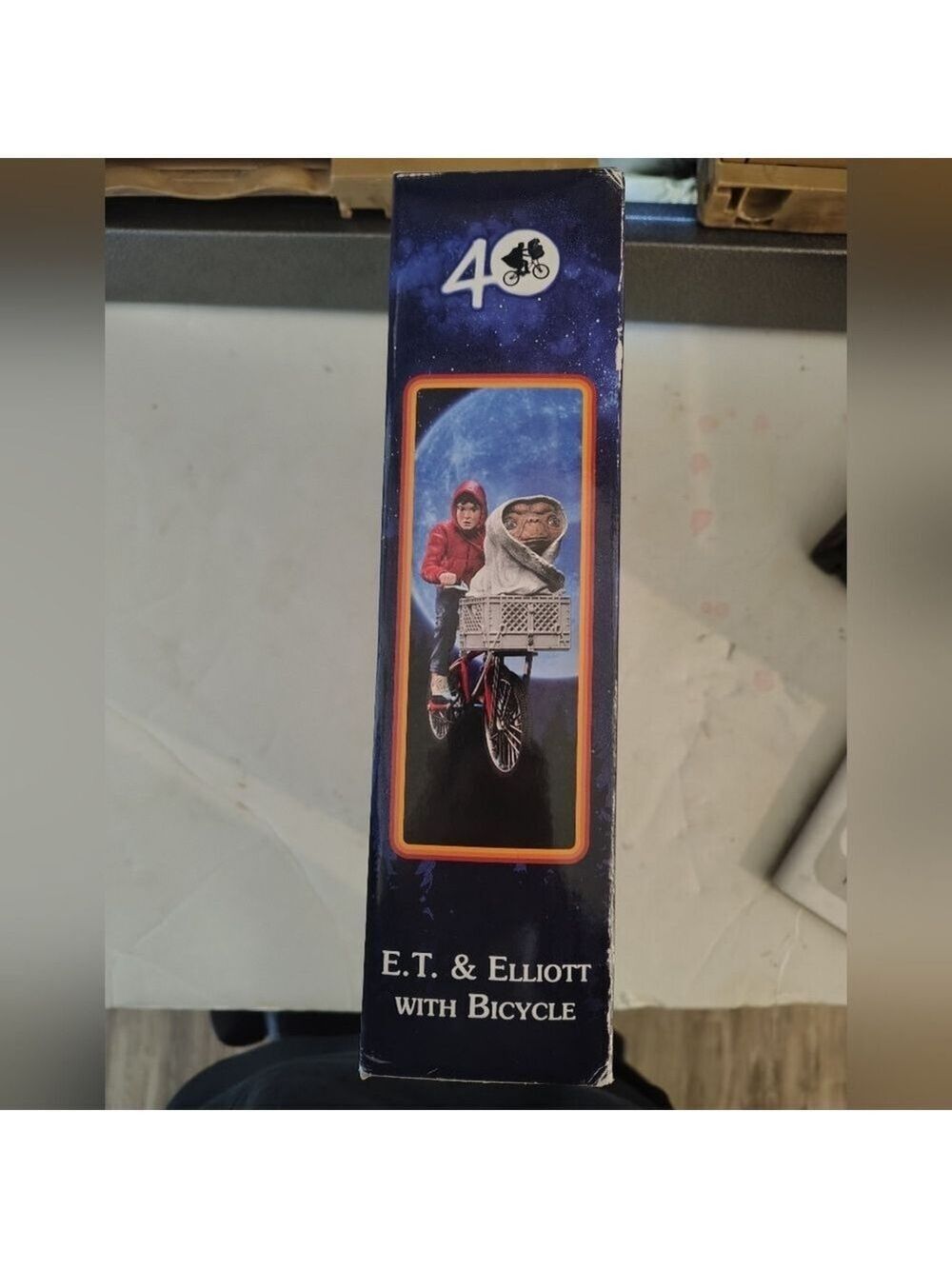 NECA E.T The Extra-Terrestrial 40th Anniversary Elliott & E.T. on Bicycle Figure - Picture 7 of 8